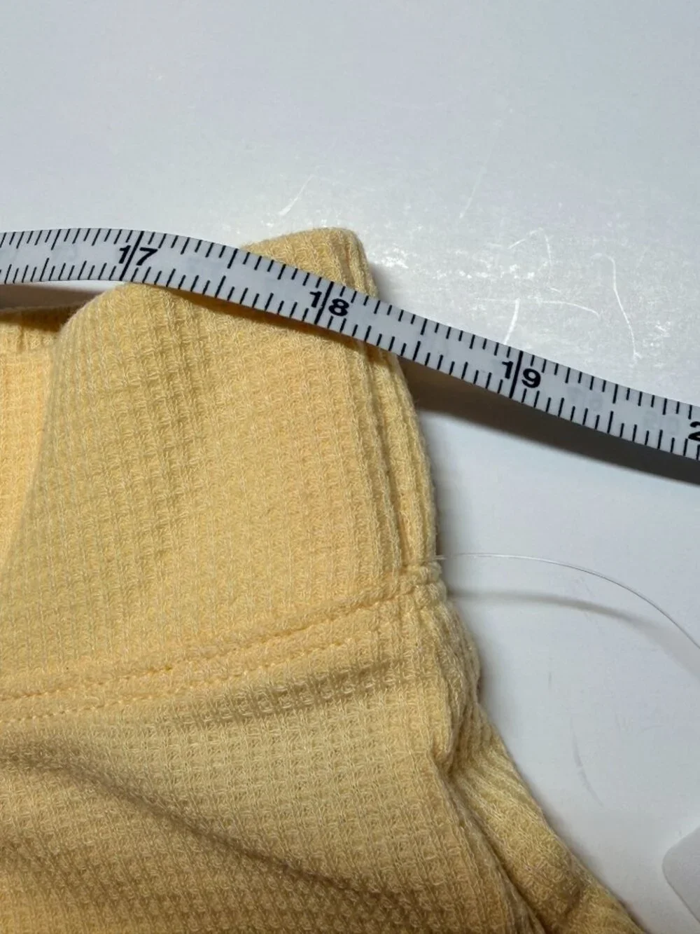 NWT Athleta Wind Down Sleep Shorts 1X Lunaria Yellow Waffle Knit Lounge Plus - Picture 10 of 11